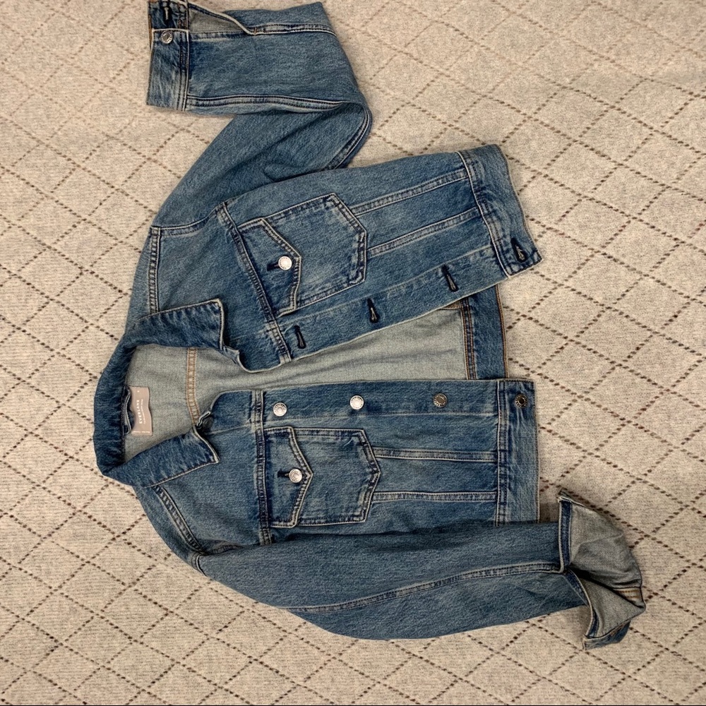 Everlane Cropped Denim Jacket - M
